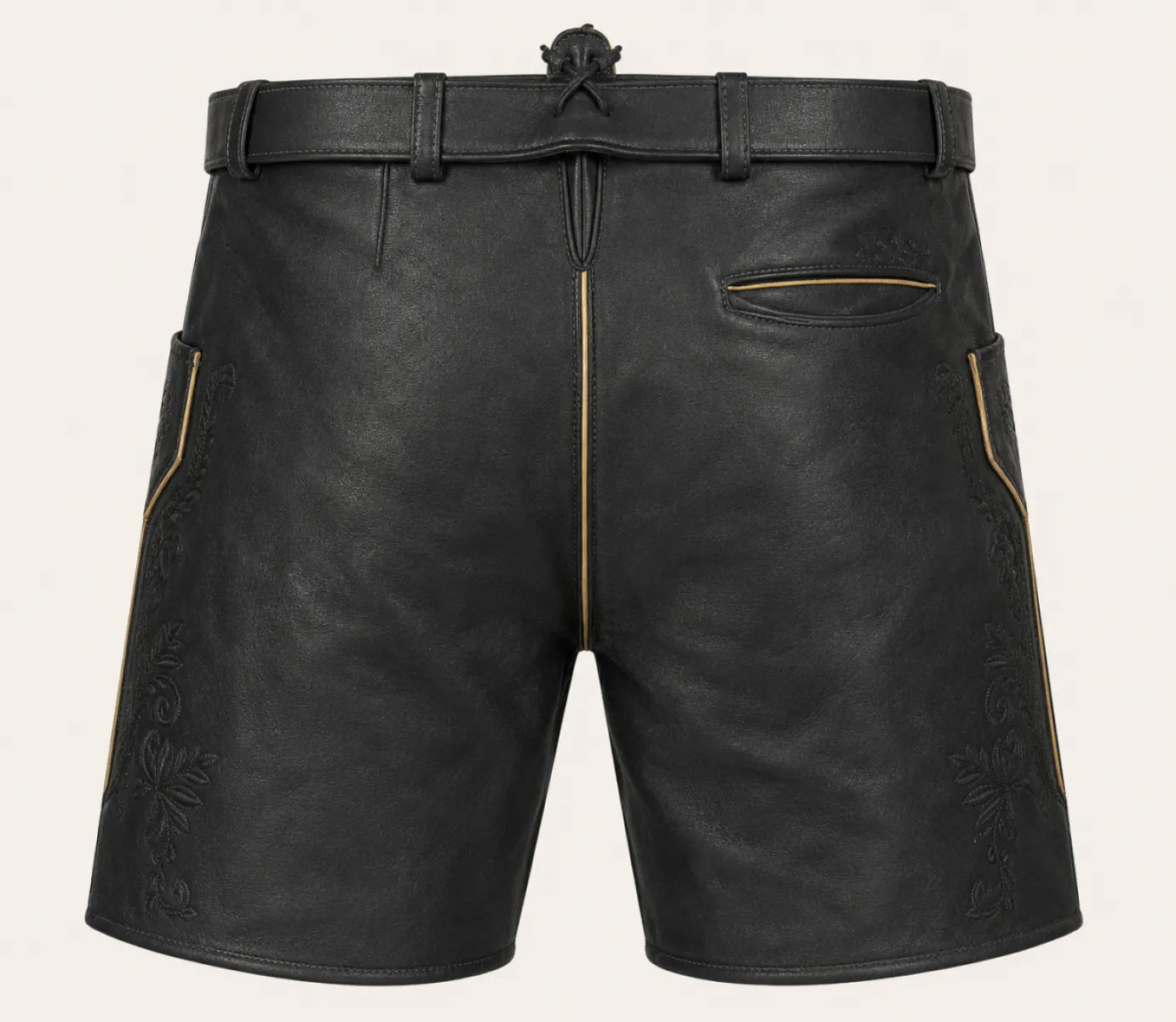 Taleco Tra. Maddox Lederhose Ursins Schwarz Nappalan