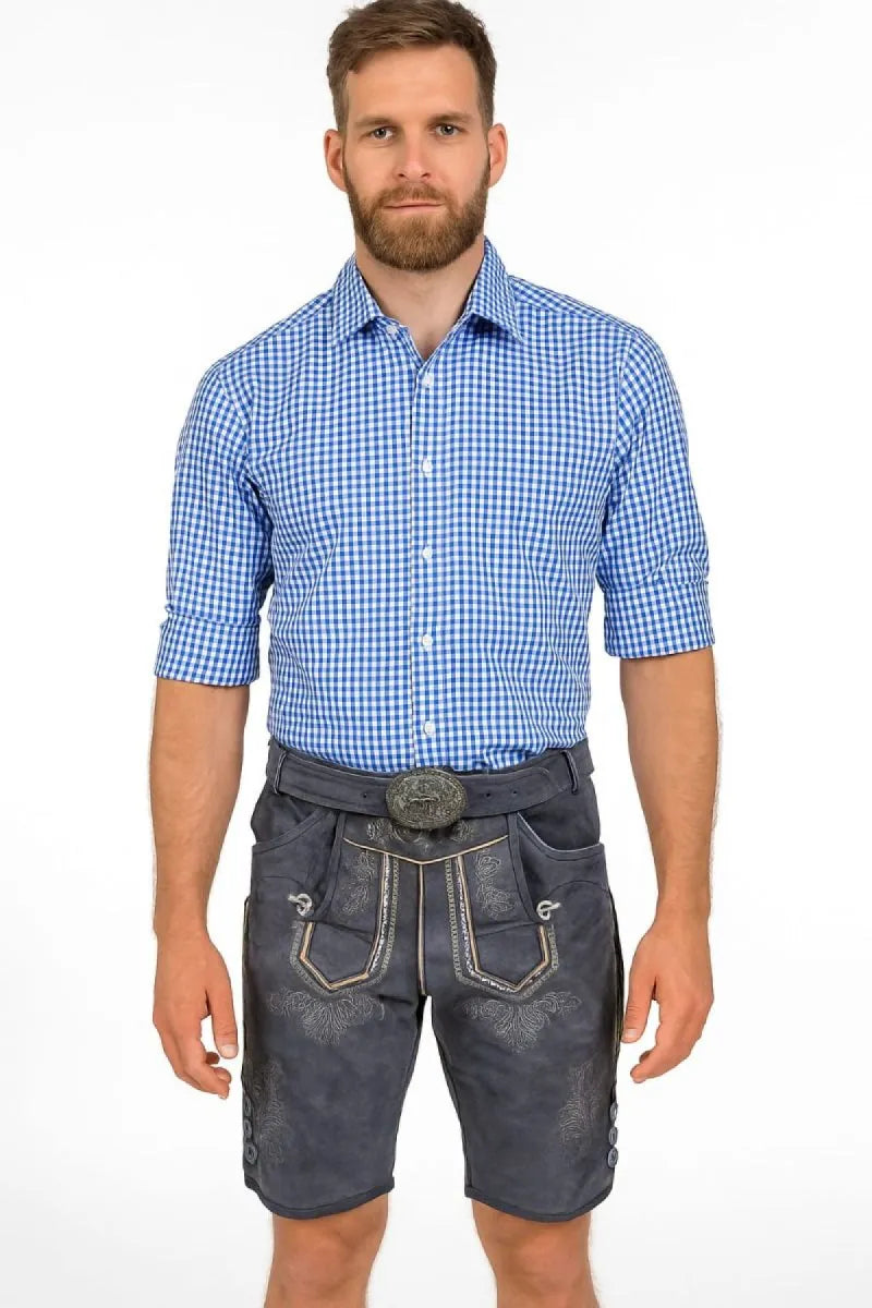 Benelux weas Lederhose Harold met riem én bretels