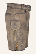 Krüger Krüger Lederhose Brandon met riem
