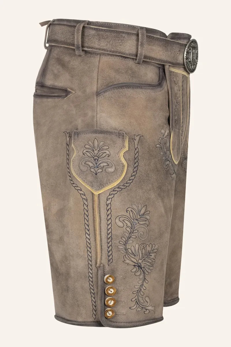 Krüger Krüger Lederhose Brandon met riem