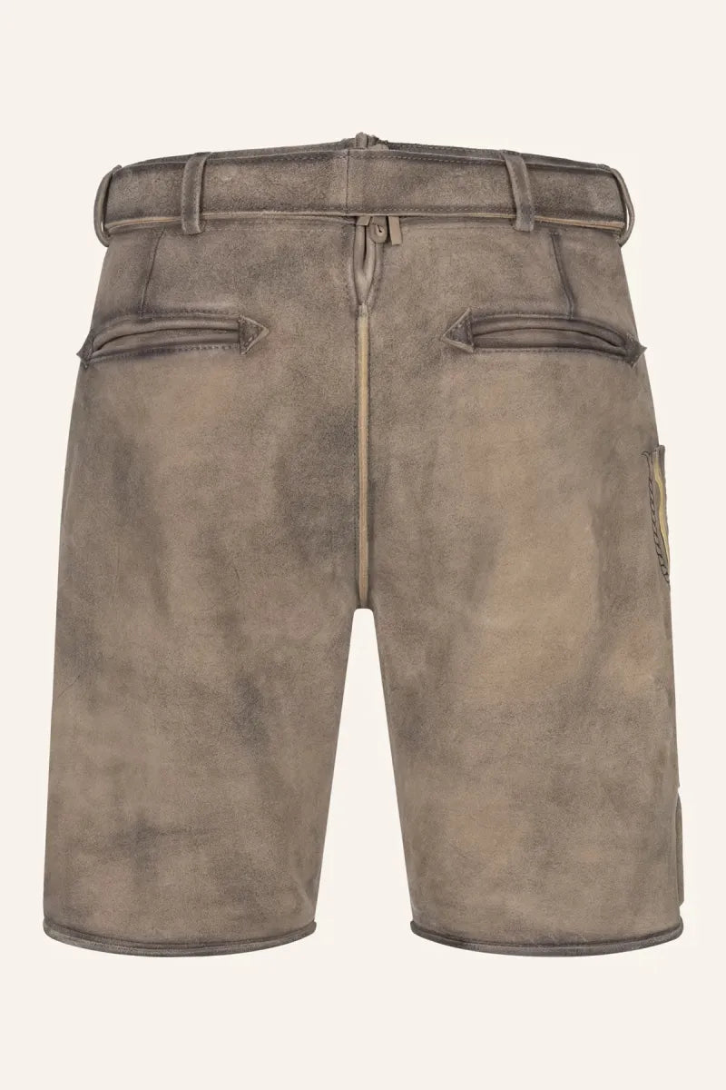 Krüger Krüger Lederhose Brandon met riem