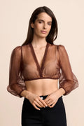 Krüger Krüger Dirndl blouse Zorina(Bruin)