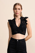 Krüger Krüger Dirndl blouse Lorea zwart