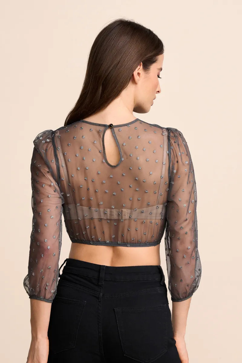 Krüger Krüger Dirndl blouse Mette(Grijs)