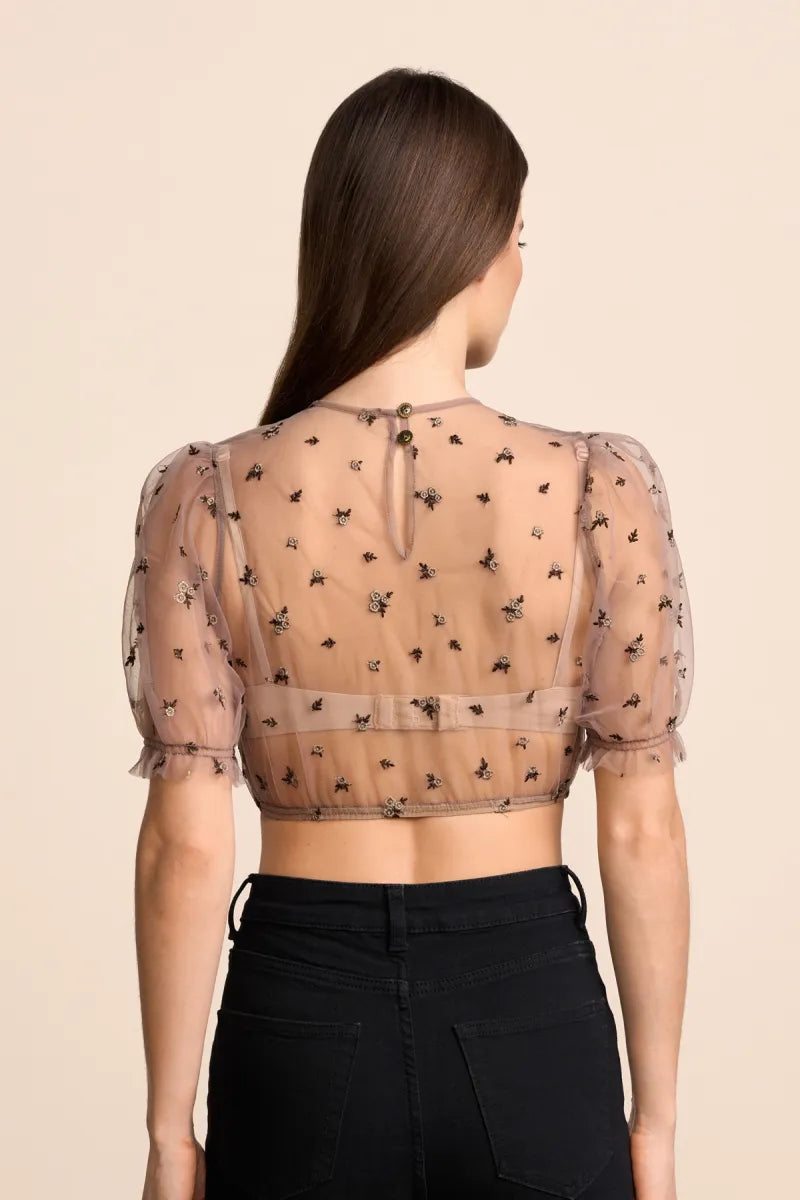 Krüger Krüger Dirndl blouse Arla(Bruin)
