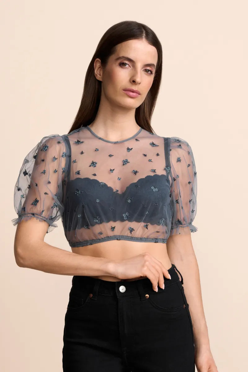 Krüger Krüger Dirndl blouse Arla(Blauw)