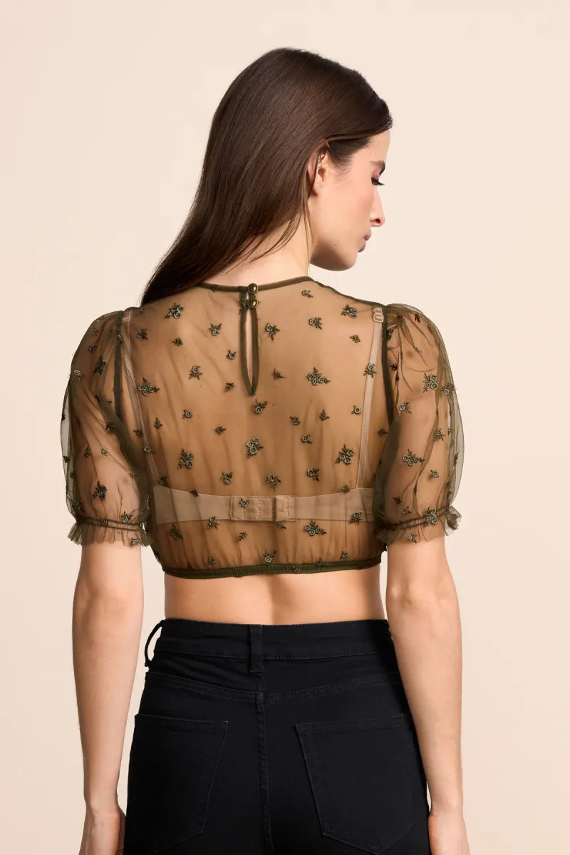 Krüger Krüger Dirndl blouse Arla(Groen)