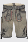 Krüger Krüger Lederhose Furchtlos und Treu 3 met riem