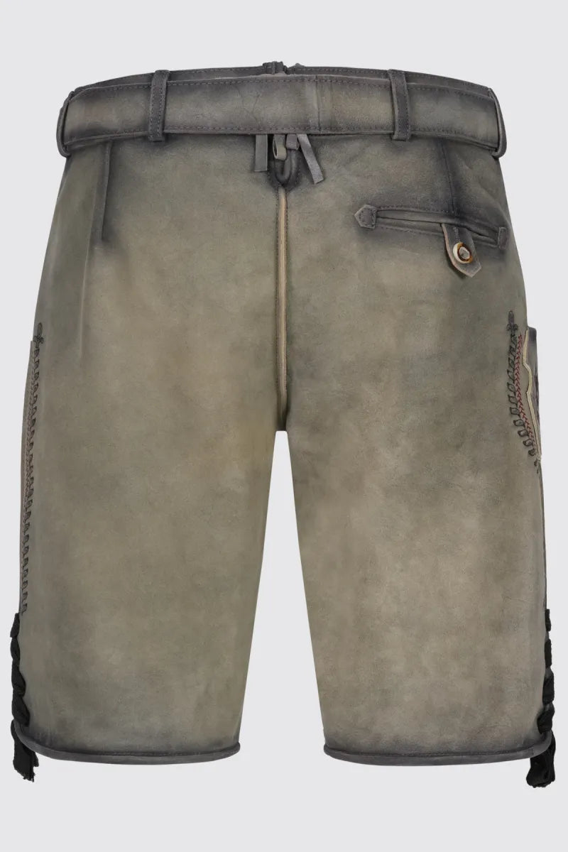 Krüger Krüger Lederhose Furchtlos und Treu 3 met riem