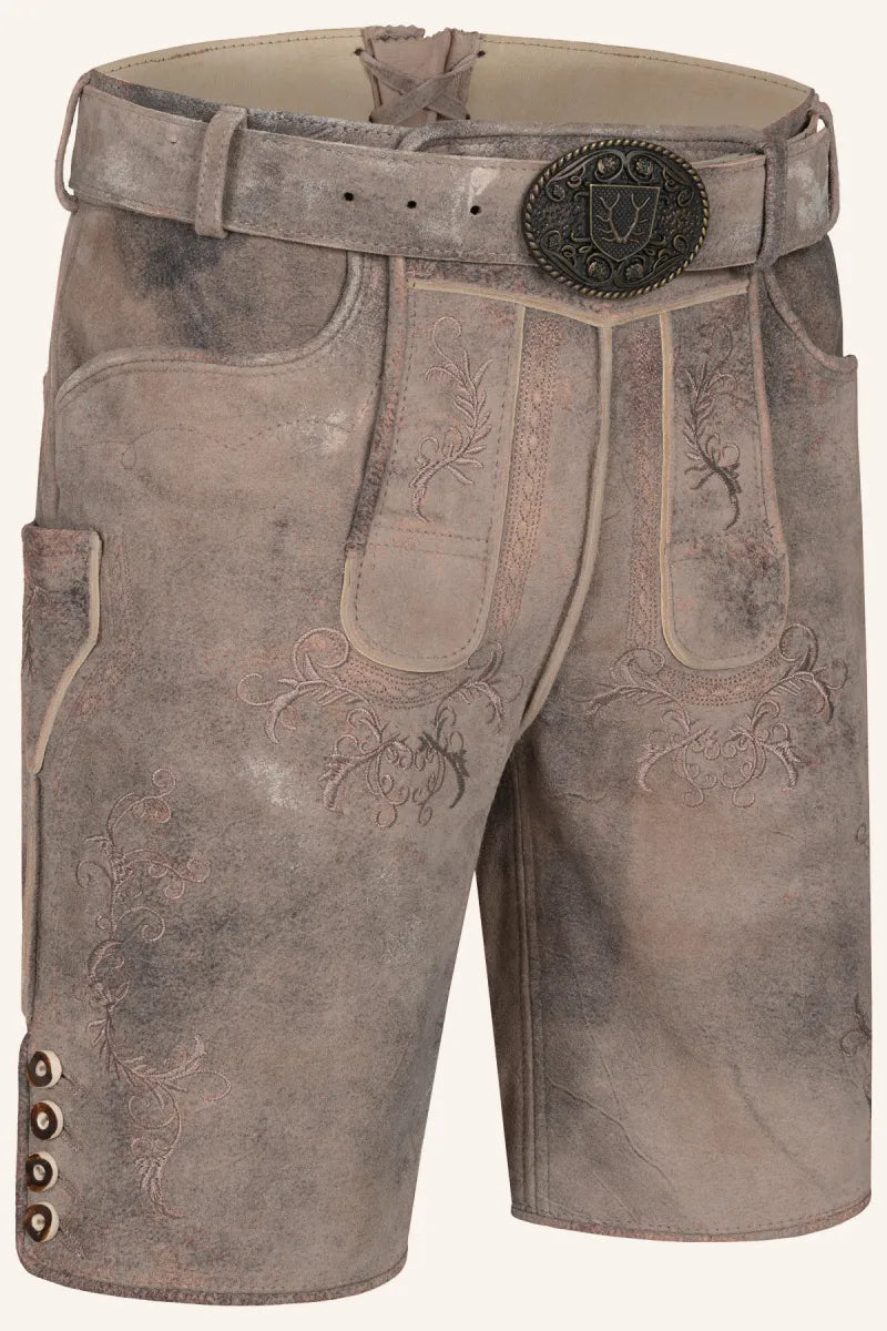 Krüger Krüger Lederhose Delio met riem