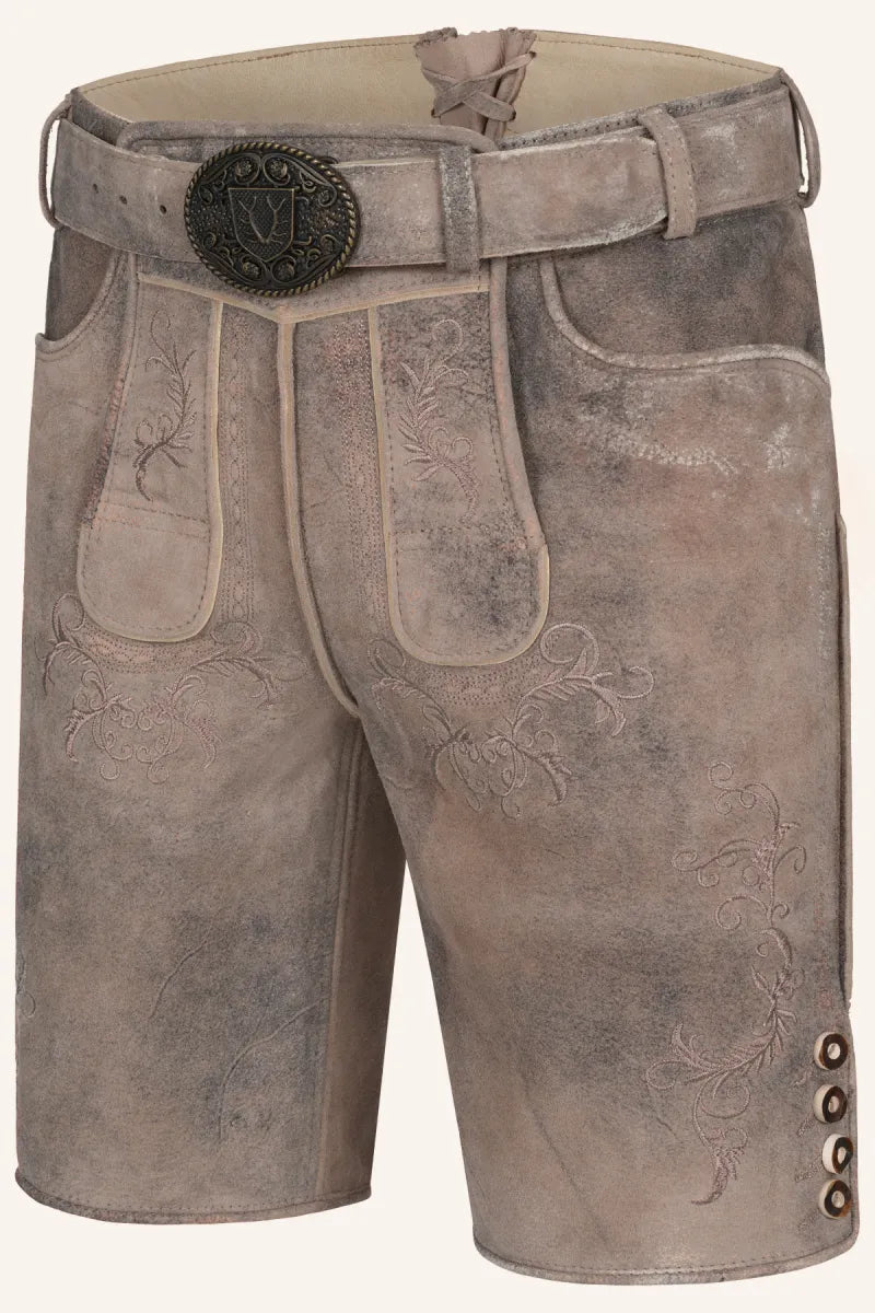 Krüger Krüger Lederhose Delio met riem