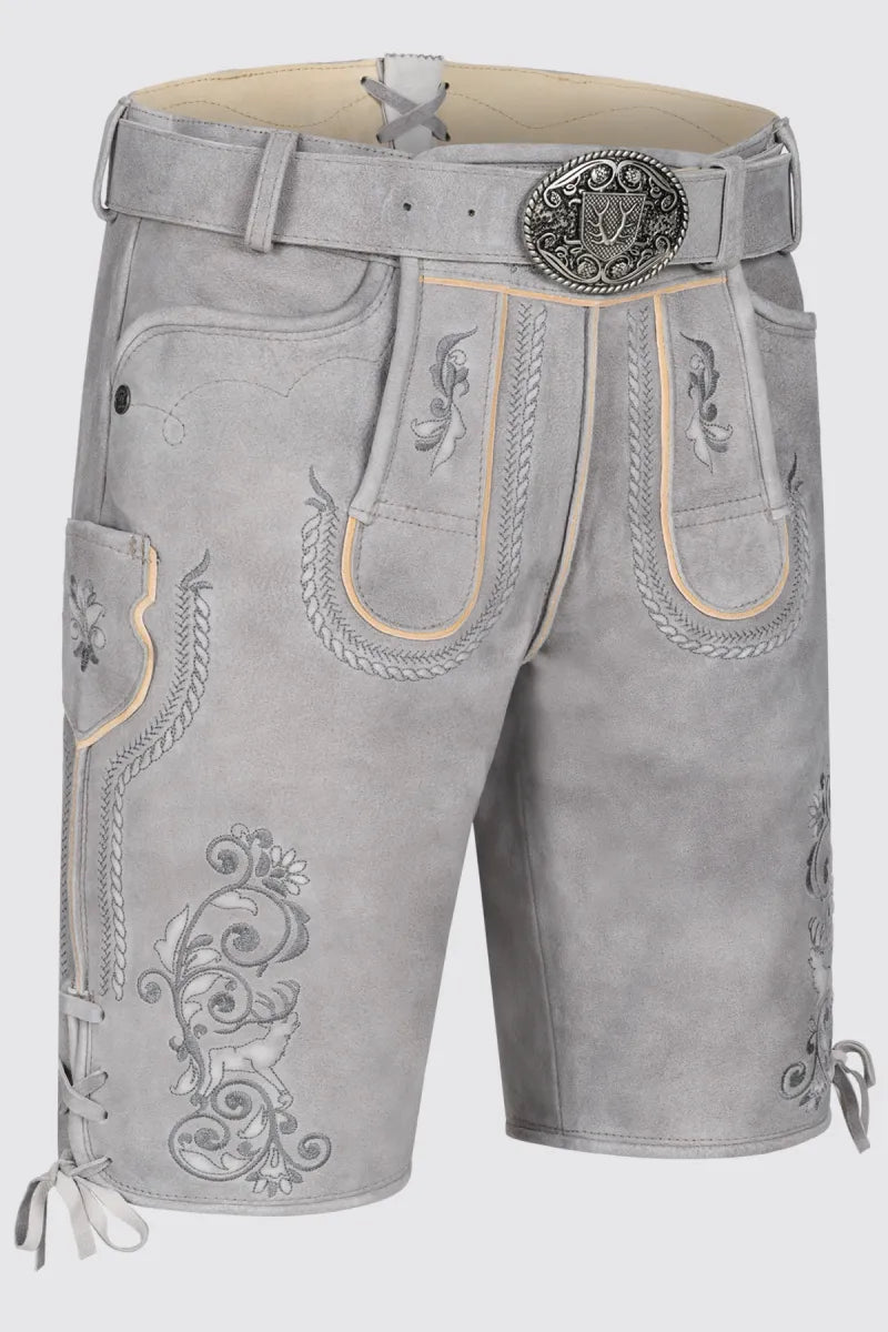 Krüger Krüger Lederhose Norwin met riem