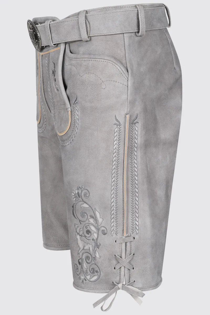 Krüger Krüger Lederhose Norwin met riem