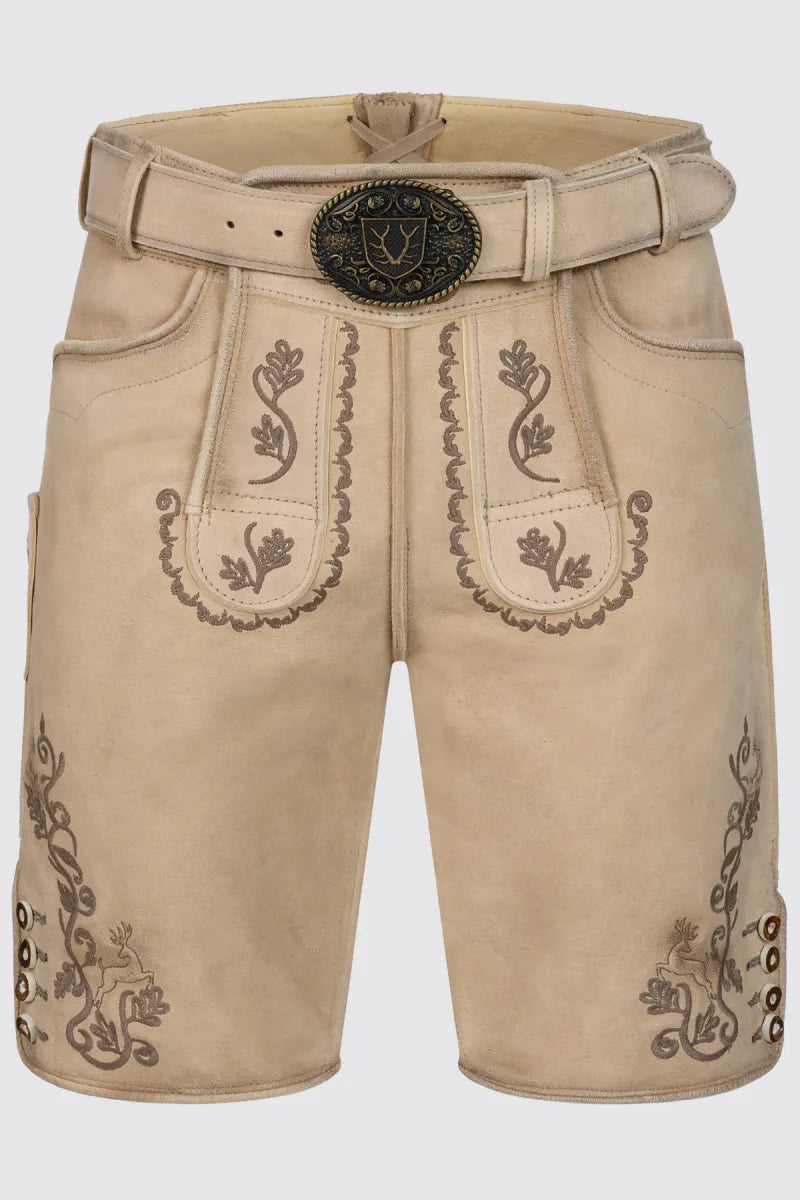 Krüger Krüger Lederhose Tayden met riem