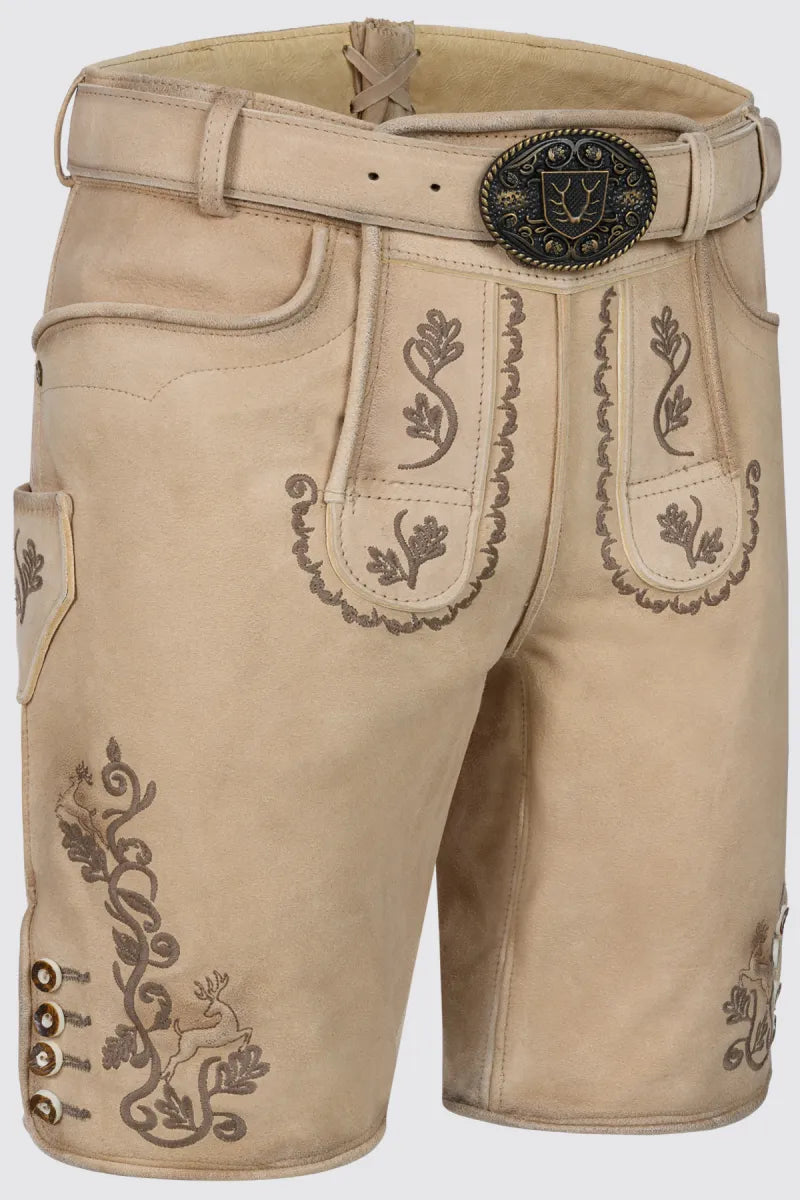 Krüger Krüger Lederhose Tayden met riem