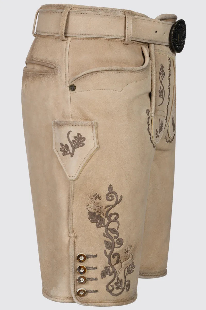 Krüger Krüger Lederhose Tayden met riem
