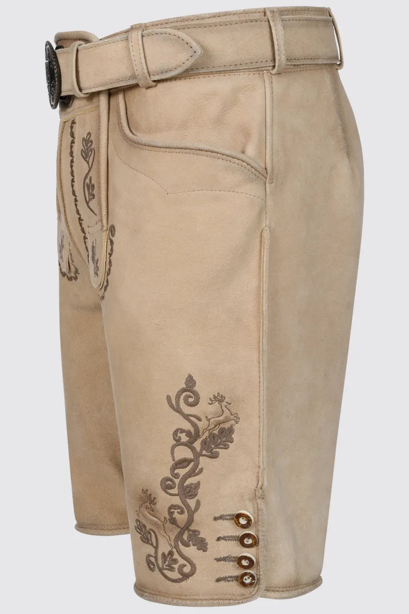 Krüger Krüger Lederhose Tayden met riem