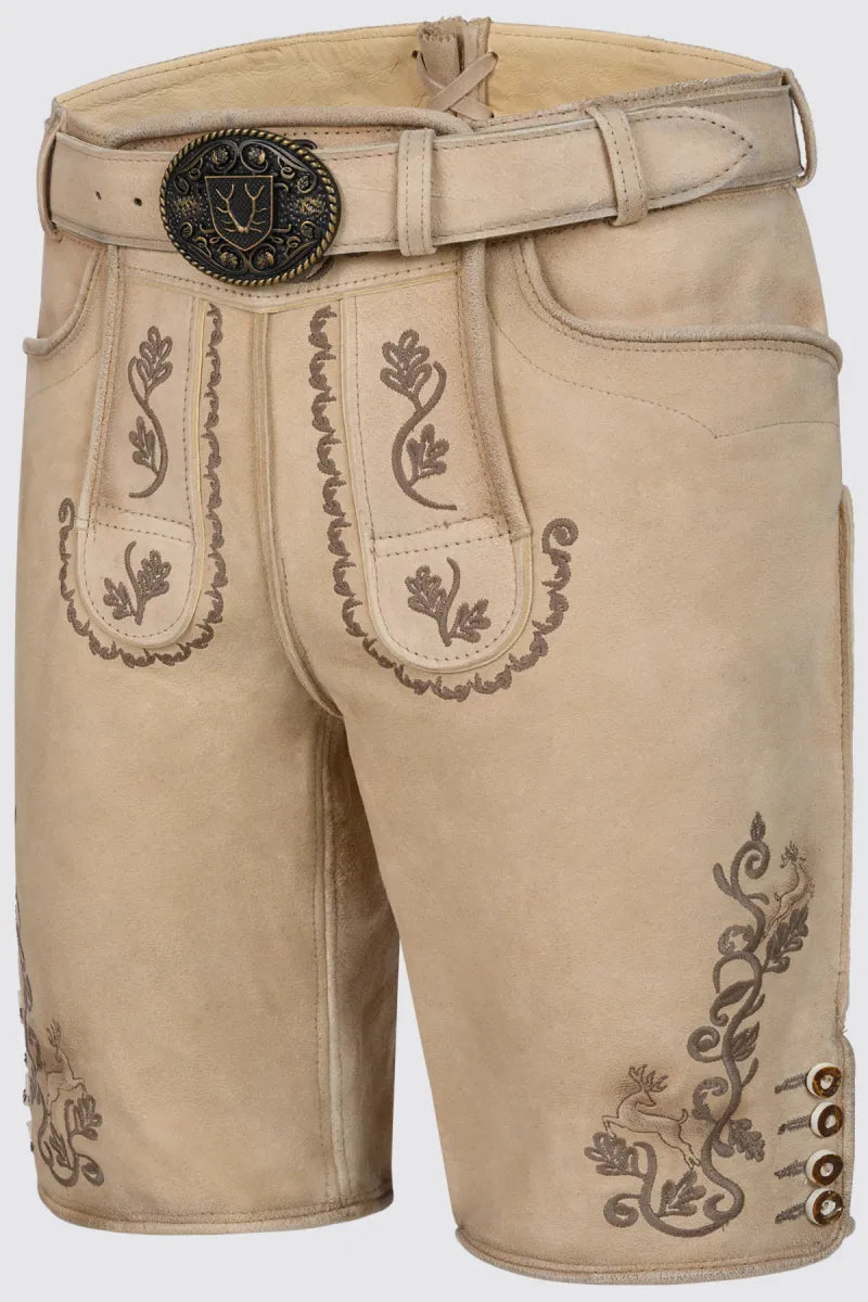 Krüger Krüger Lederhose Tayden met riem