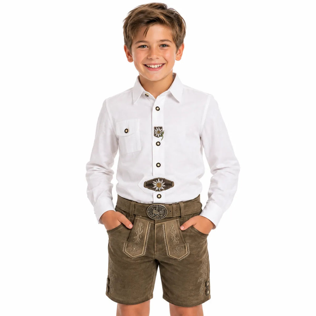 Ederer Max Isar Trachten kinder trachtenhemd lange mouw