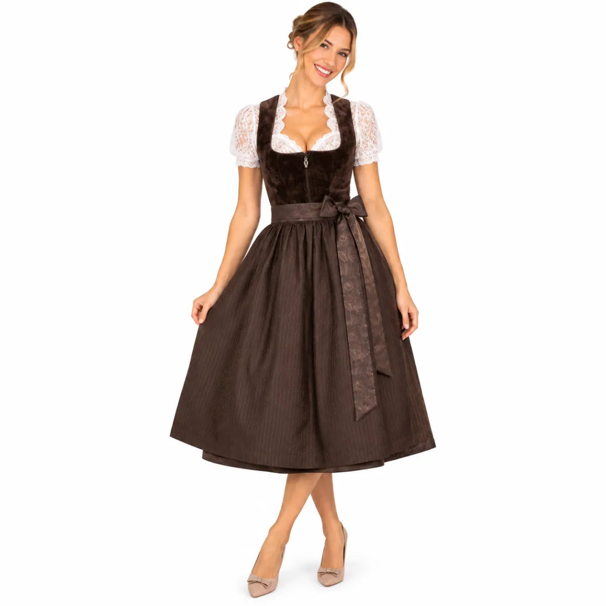 Marjo Tracht MarJo Dirndl Ottenschlag Espresso 70 cm