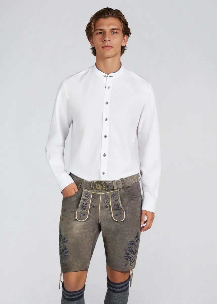 Spieth & Wen Spieth & Wensky Hemd Falkland wit/blauw