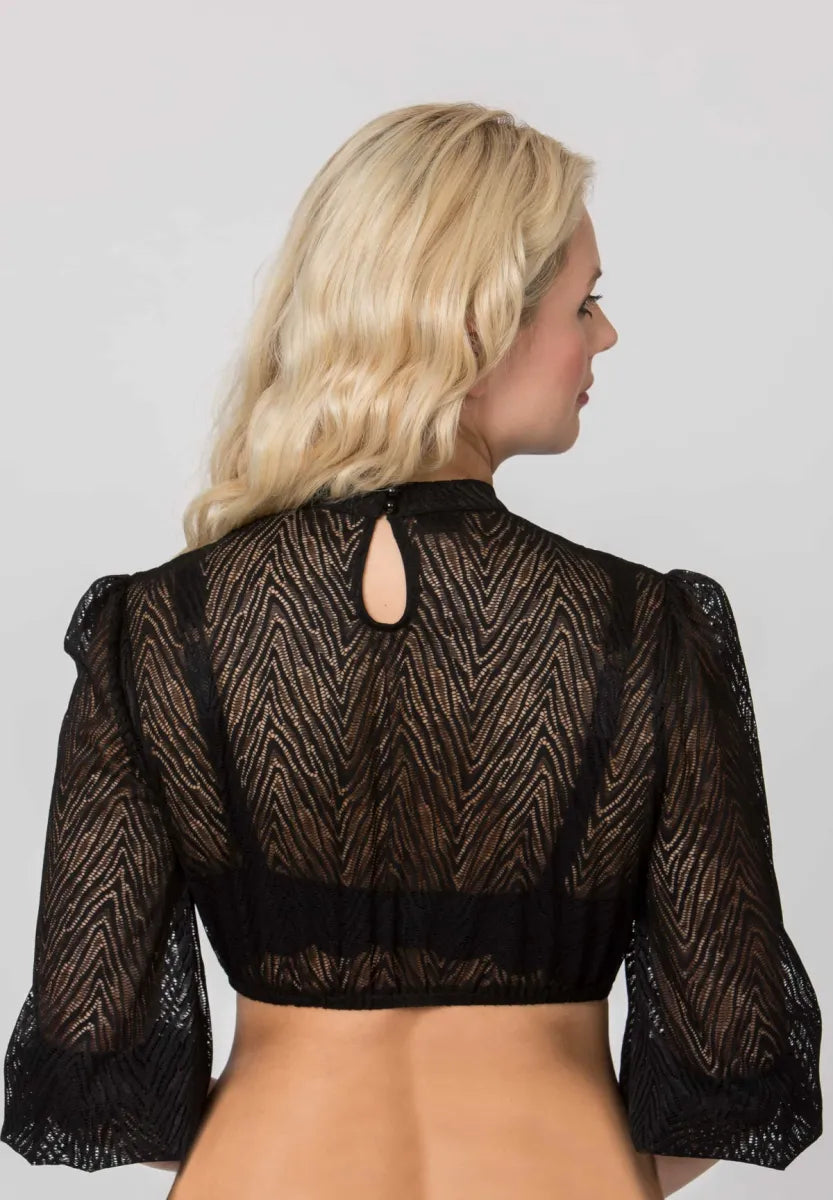Stockerpoint Stockerpoint Dirndl Blouse Cleo zwart