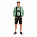 Lederhosenset Emil met groen hemd en sokken