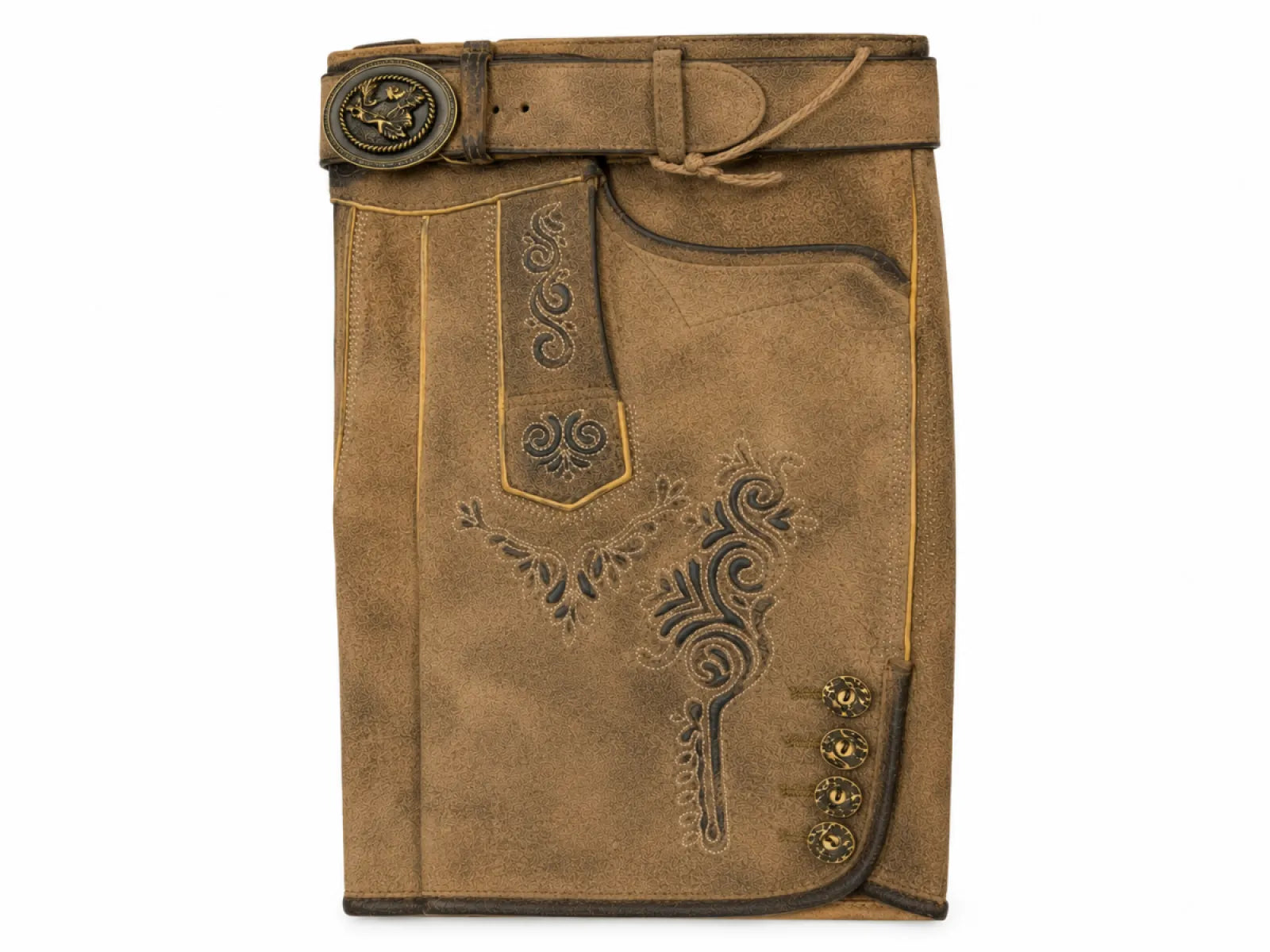 Taleco Tra. Maddox Lederhose Rolli Antik Eiche