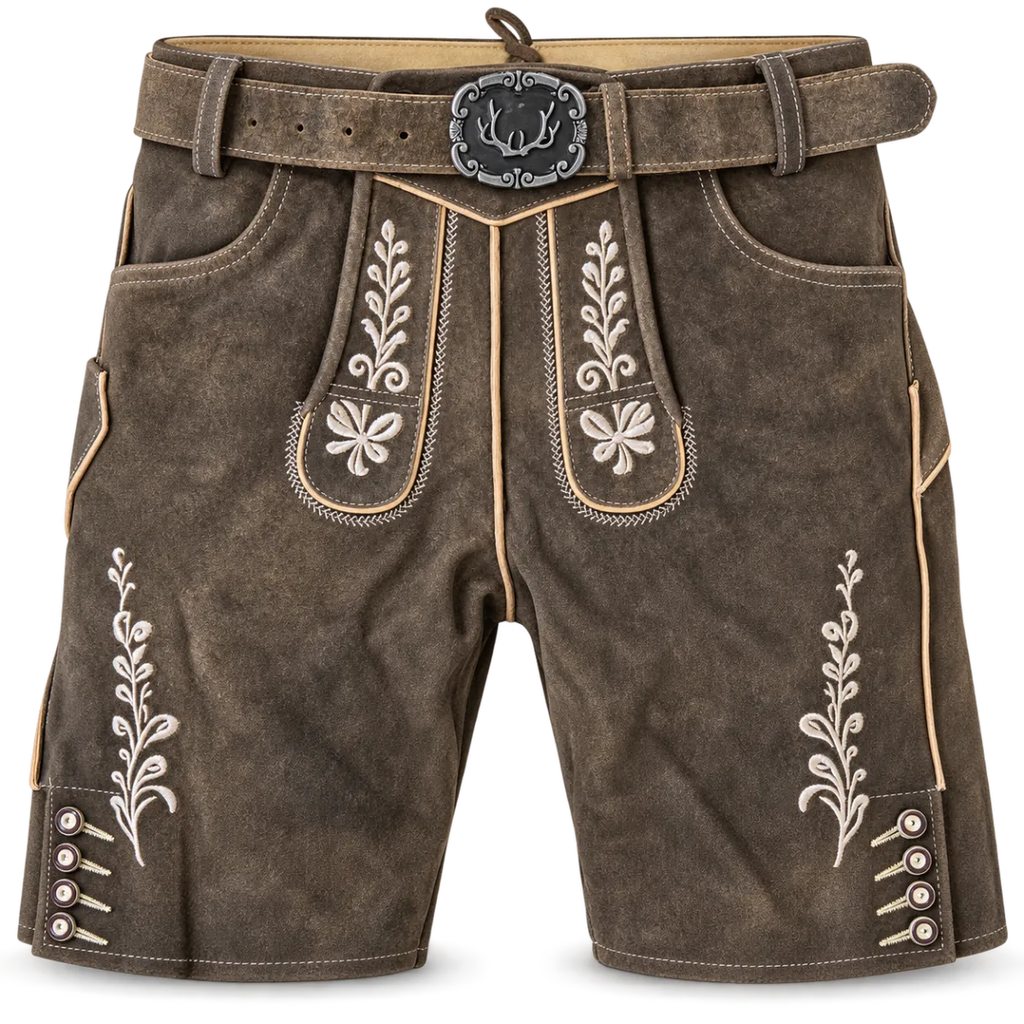 Benelux weas Lederhose Wilson, 100% rundleder met riem