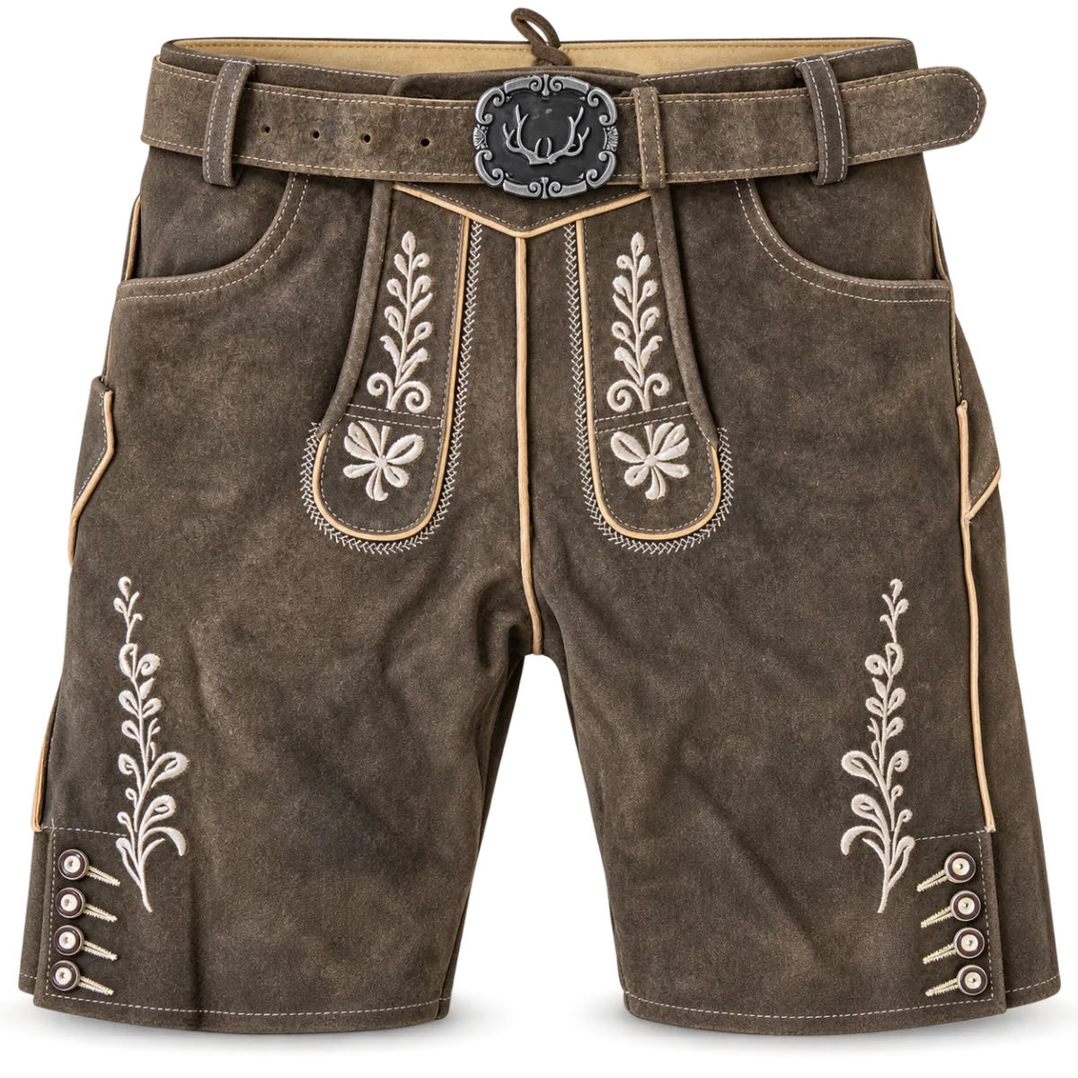 Benelux weas Lederhose Wilson, 100% rundleder met riem