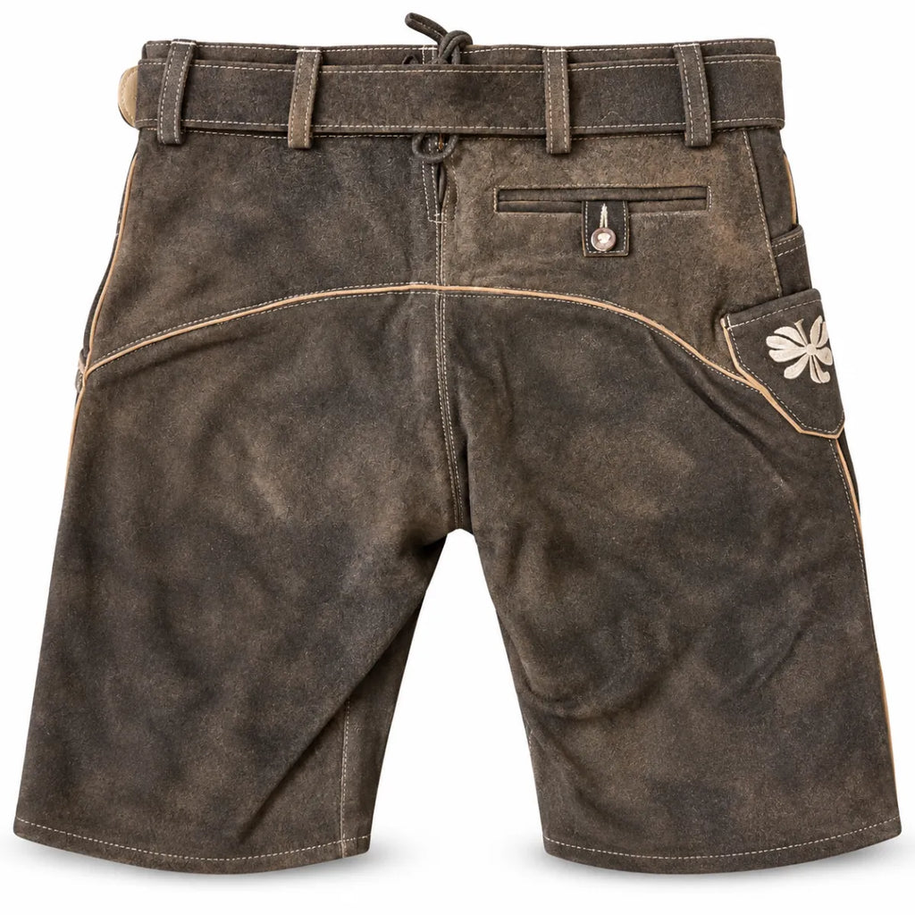 Benelux weas Lederhose Wilson, 100% rundleder met riem